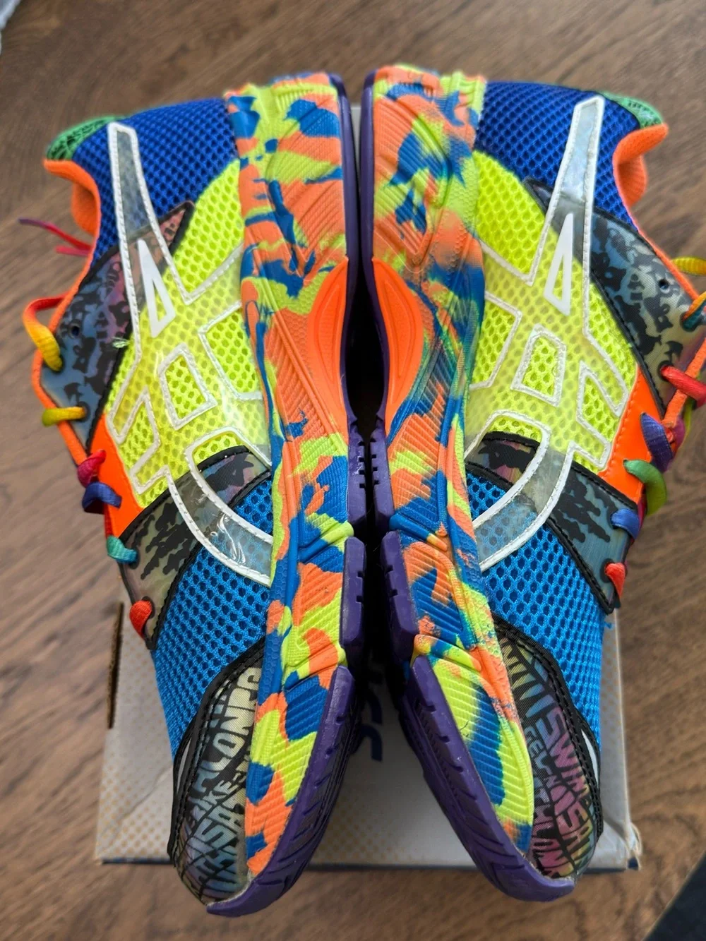 Kids Asics Gel Noosa Tri 8 (French Blue/Flash Yellow) Size Y7